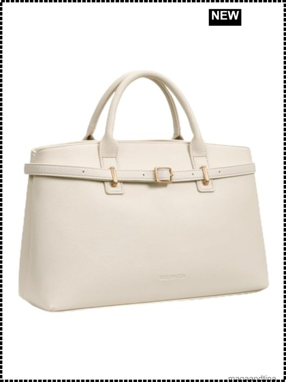 Satchel Bag Faux Leather Vegan Leather Structured Tote Work Handbag